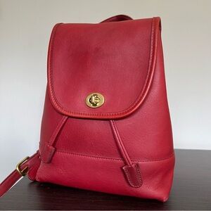 Vintage coach daypack 9960 red made in USA